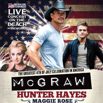 Celebrate America Wildwood NJ Tim McGraw Hunter Hayes MAggie Rose